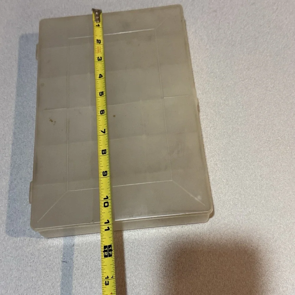 Plastic Grid Craft Organizer Box‎ 17 Compartments Vintage